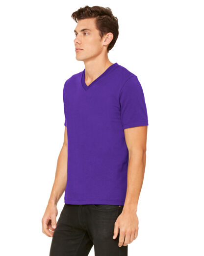 Unisex Jersey Short Sleeve V Neck T-Shirt - Image 7